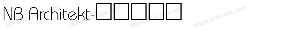 NB Architekt字体转换